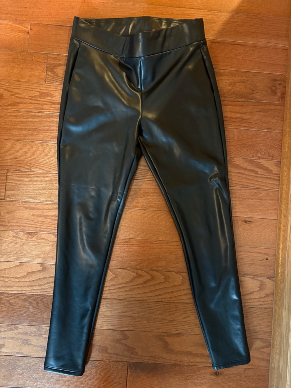 LOFT Black Faux Leather Leggings